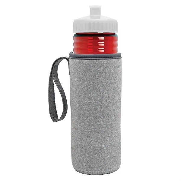 24 oz. Sports Bottle & Caddy - Push-Pull Lid... from ASI 40480 Koozie Group