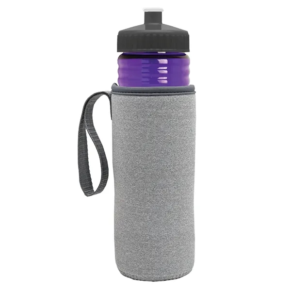 24 oz. Sports Bottle & Caddy - Push-Pull Lid... from ASI 40480 Koozie Group
