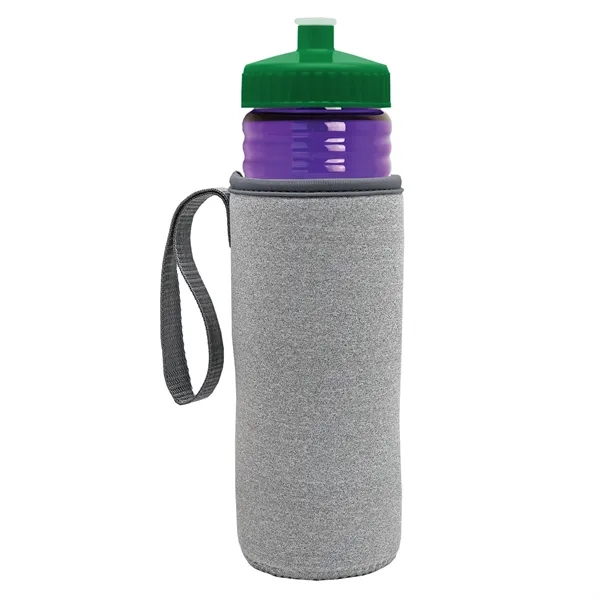24 oz. Sports Bottle & Caddy - Push-Pull Lid... from ASI 40480 Koozie Group