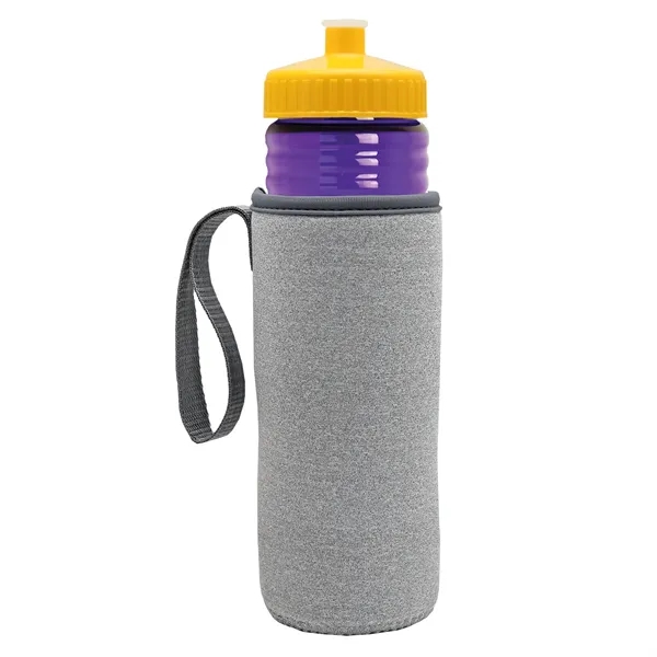 24 oz. Sports Bottle & Caddy - Push-Pull Lid... from ASI 40480 Koozie Group