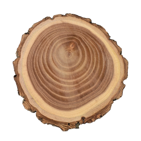 Eco-friendly wood coaster with a round shape, made from elm logs.... from ASI 72657 Active Life Promo / Apres Ski Ingrain Promo