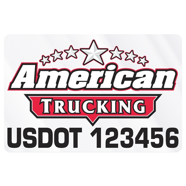 Rectangle with rounded corners truck signs & equipment decal (12 1/4"... from ASI 56950 Gill Studios Inc / Gill-Line®