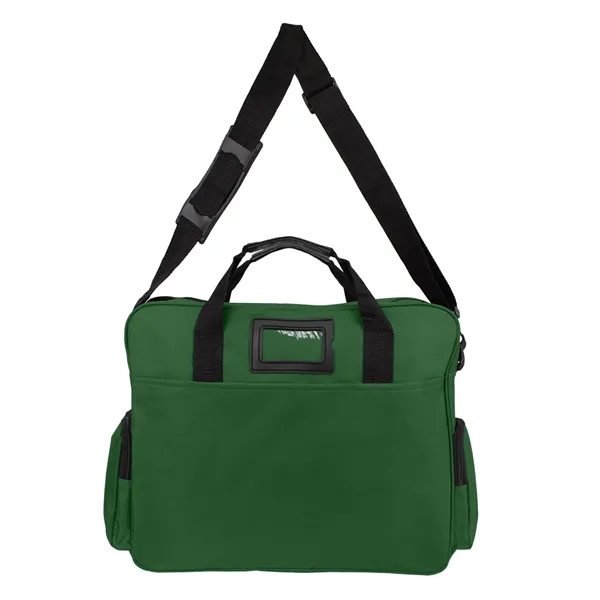 16" x 13" x 4" briefcase with zippered and side storage... from ASI 37980 Bagworld