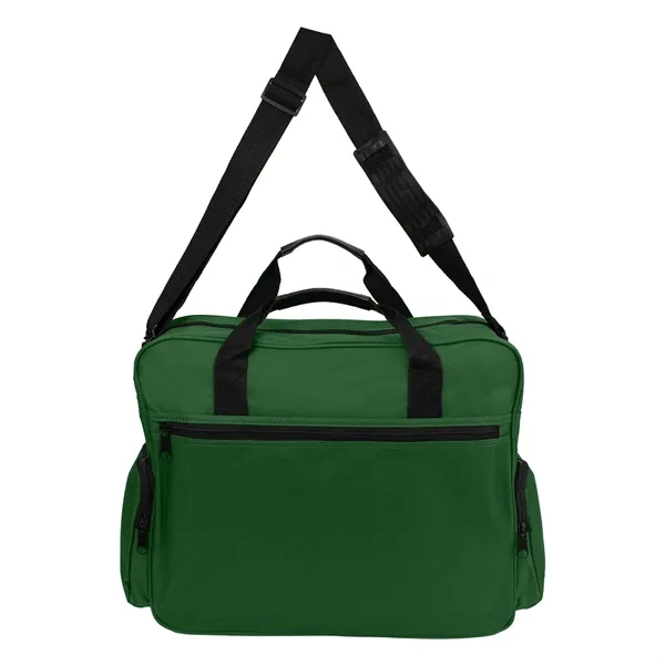 16" x 13" x 4" briefcase with zippered and side storage... from ASI 37980 Bagworld