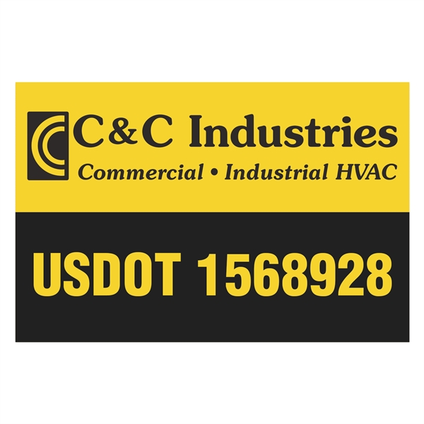 Rectangle with square corners truck signs & equipment decal  (8... from ASI 56950 Gill Studios Inc / Gill-Line®