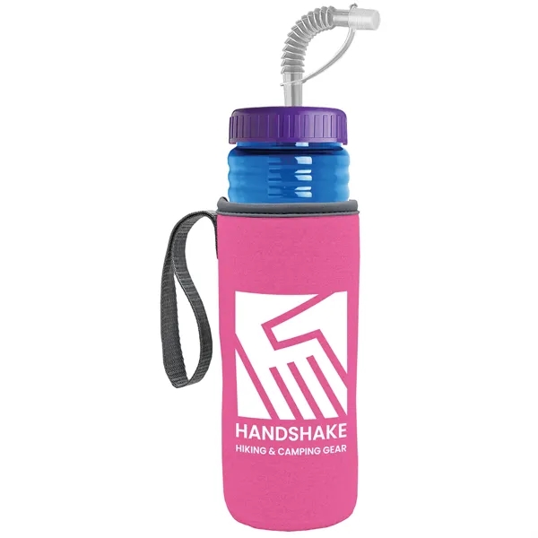 Garyline® Lifeguard Bottle with Straw Lid and Insulated C...... from ASI 40480 Koozie Group
