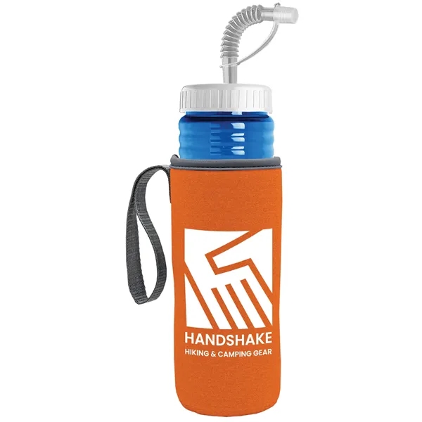 Garyline® Lifeguard Bottle with Straw Lid and Insulated C...... from ASI 40480 Koozie Group