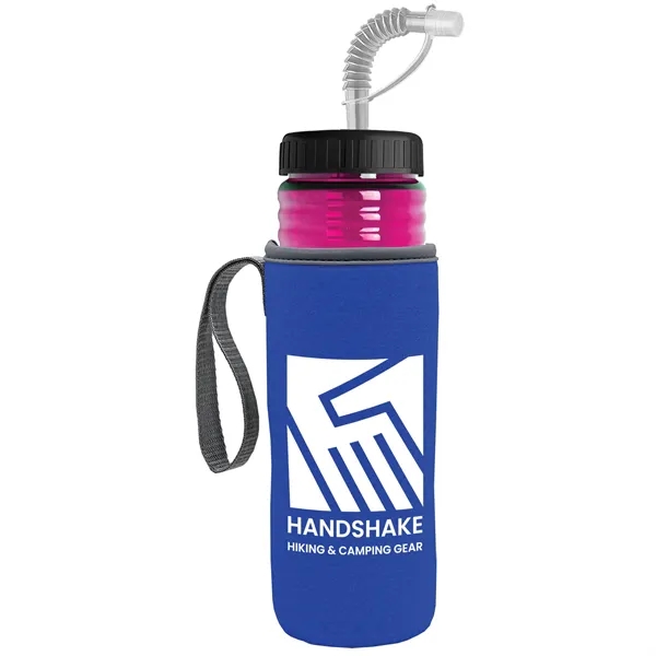 Garyline® Lifeguard Bottle with Straw Lid and Insulated C...... from ASI 40480 Koozie Group