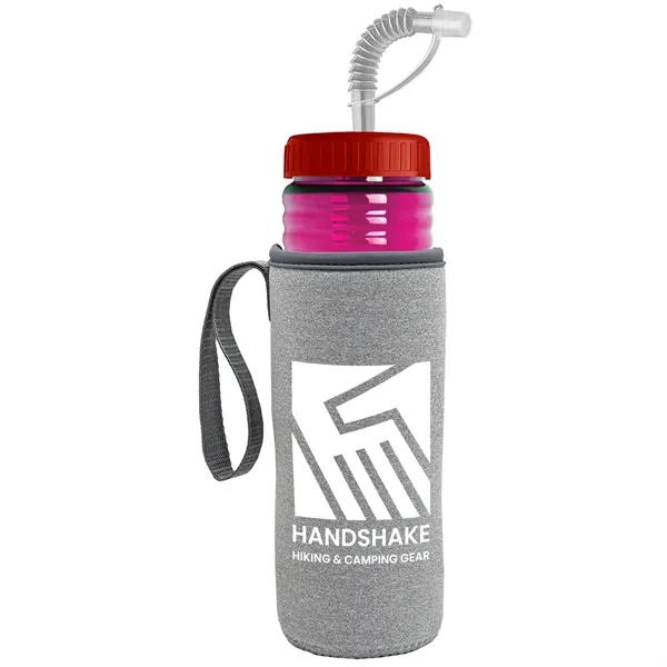 Garyline® Lifeguard Bottle with Straw Lid and Insulated C...... from ASI 40480 Koozie Group