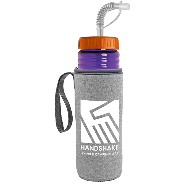 Garyline® Lifeguard Bottle with Straw Lid and Insulated C...... from ASI 40480 Koozie Group