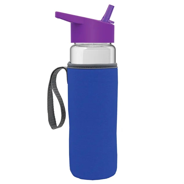 24 Oz Bottle- Flip Straw Lid & Insulator Caddy... from ASI 40480 Koozie Group