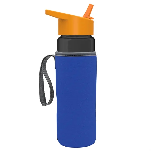 24 Oz Bottle- Flip Straw Lid & Insulator Caddy... from ASI 40480 Koozie Group