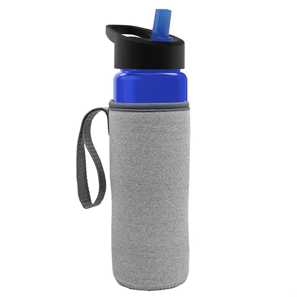 24 Oz Bottle- Flip Straw Lid & Insulator Caddy... from ASI 40480 Koozie Group