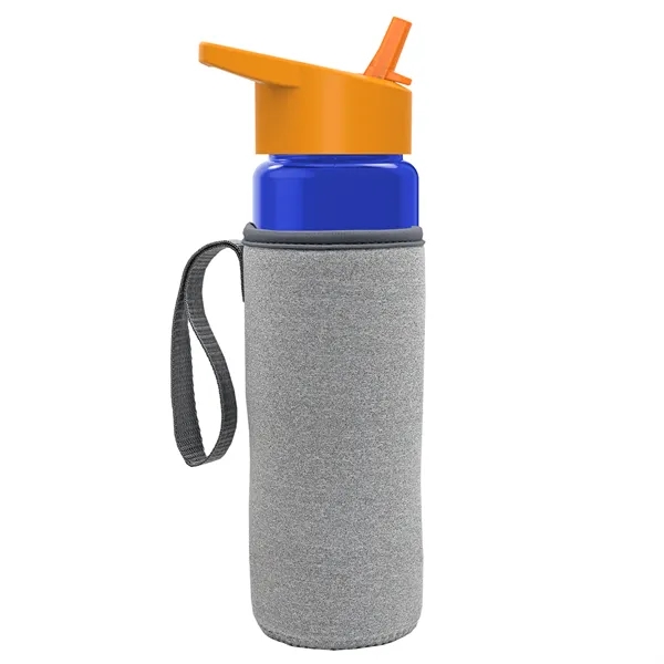 24 Oz Bottle- Flip Straw Lid & Insulator Caddy... from ASI 40480 Koozie Group