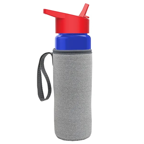 24 Oz Bottle- Flip Straw Lid & Insulator Caddy... from ASI 40480 Koozie Group