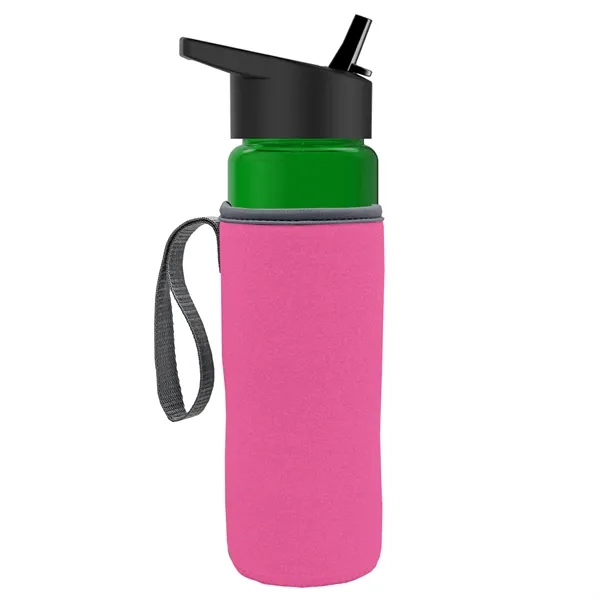 24 Oz Bottle- Flip Straw Lid & Insulator Caddy... from ASI 40480 Koozie Group