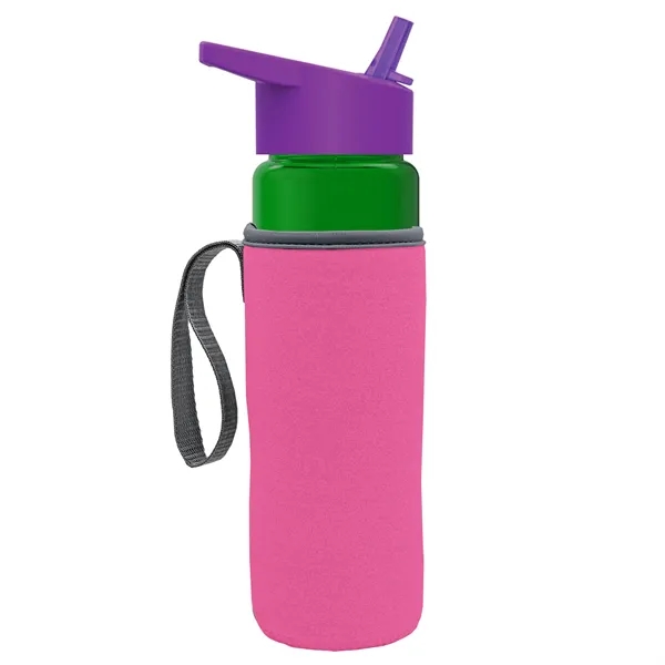 24 Oz Bottle- Flip Straw Lid & Insulator Caddy... from ASI 40480 Koozie Group