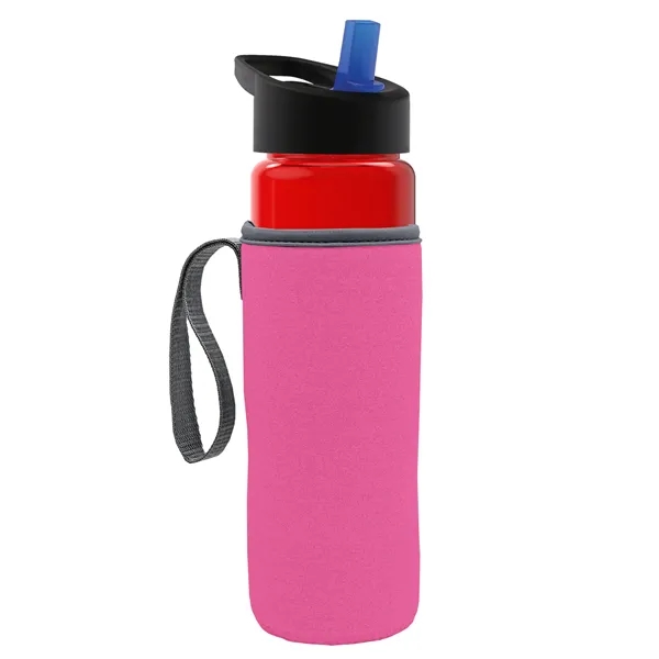 24 Oz Bottle- Flip Straw Lid & Insulator Caddy... from ASI 40480 Koozie Group