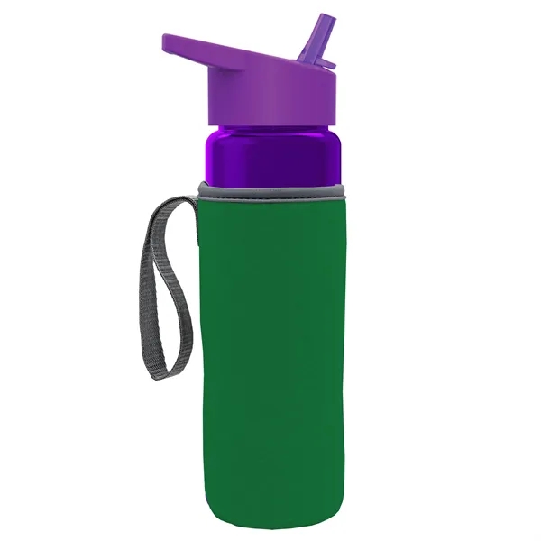 24 Oz Bottle- Flip Straw Lid & Insulator Caddy... from ASI 40480 Koozie Group