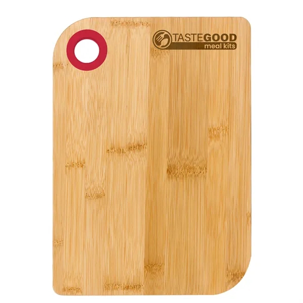 Bamboo Cutting Board with Silicone Ring... from ASI 40480 Koozie Group