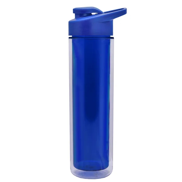 16 oz. Double Wall Insulated Bottle with Drink-Thru Lid. Bottle has... from ASI 40480 Koozie Group
