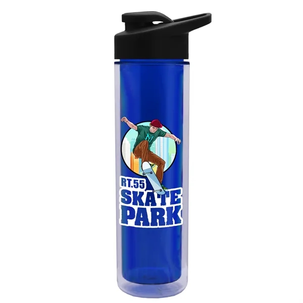 16 oz. Double Wall Insulated Bottle with Drink-Thru Lid. Bottle has... from ASI 40480 Koozie Group