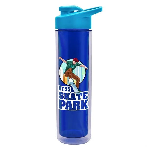 16 oz. Double Wall Insulated Bottle with Drink-Thru Lid. Bottle has... from ASI 40480 Koozie Group
