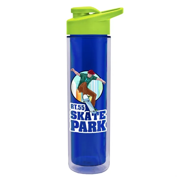 16 oz. Double Wall Insulated Bottle with Drink-Thru Lid. Bottle has... from ASI 40480 Koozie Group