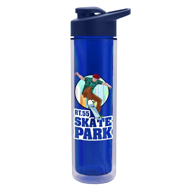 16 oz. Double Wall Insulated Bottle with Drink-Thru Lid. Bottle has... from ASI 40480 Koozie Group