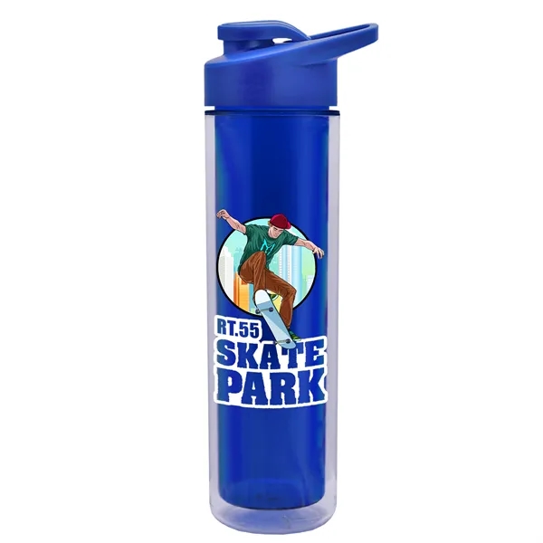16 oz. Double Wall Insulated Bottle with Drink-Thru Lid. Bottle has... from ASI 40480 Koozie Group