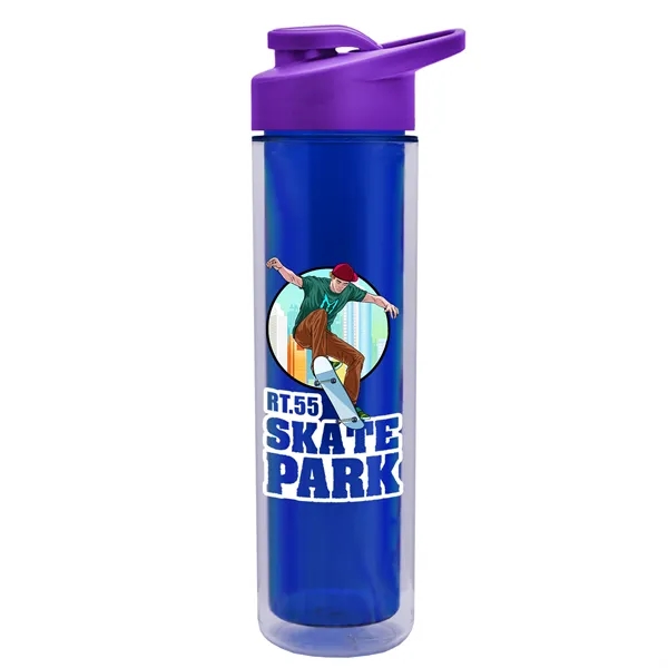 16 oz. Double Wall Insulated Bottle with Drink-Thru Lid. Bottle has... from ASI 40480 Koozie Group