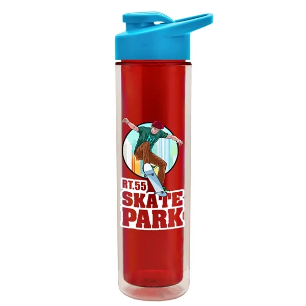 16 oz. Double Wall Insulated Bottle with Drink-Thru Lid. Bottle has... from ASI 40480 Koozie Group