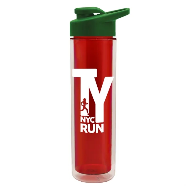 16 oz. Double Wall Insulated Bottle with Drink-Thru Lid. Bottle has... from ASI 40480 Koozie Group