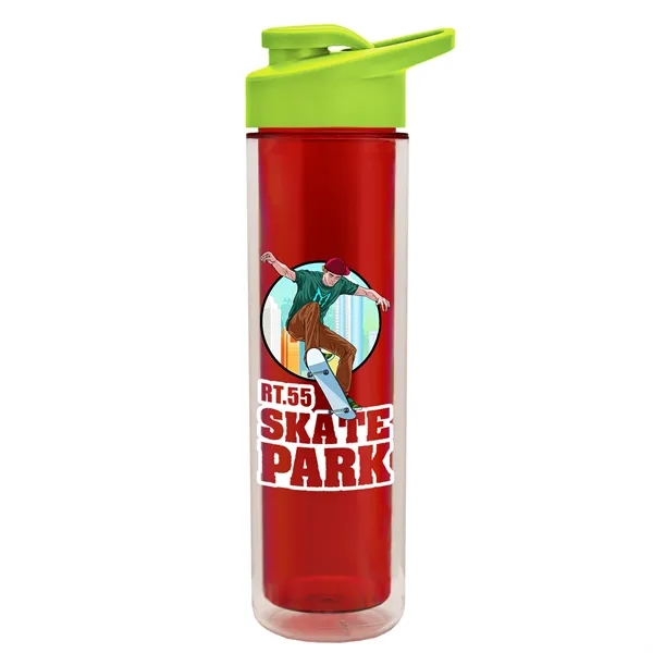 16 oz. Double Wall Insulated Bottle with Drink-Thru Lid. Bottle has... from ASI 40480 Koozie Group