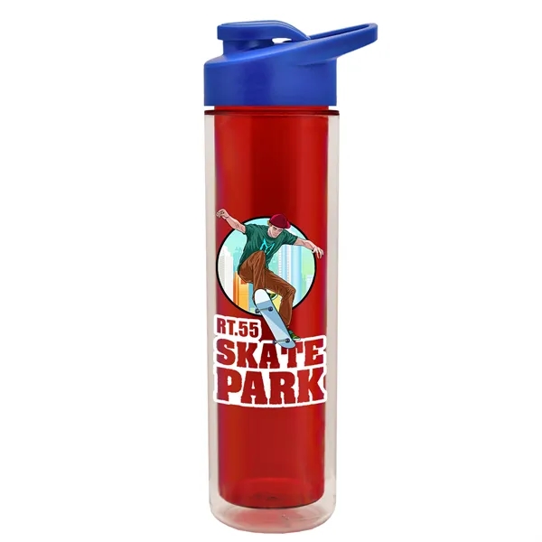 16 oz. Double Wall Insulated Bottle with Drink-Thru Lid. Bottle has... from ASI 40480 Koozie Group