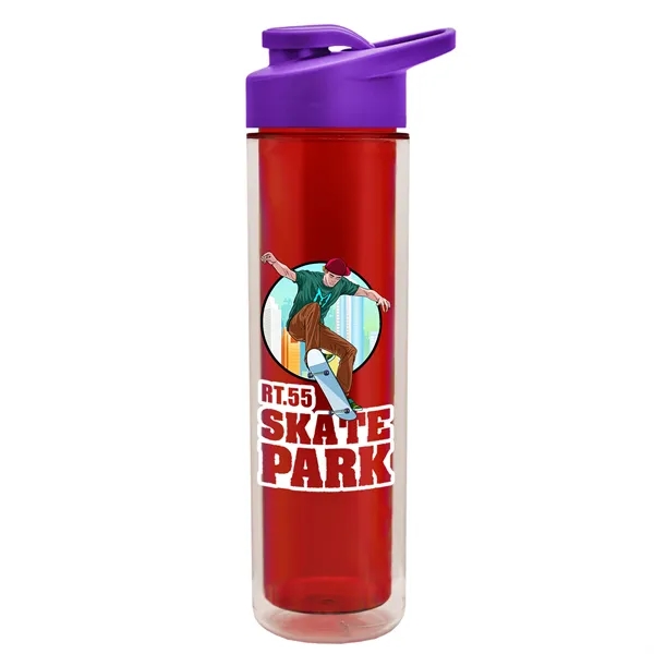 16 oz. Double Wall Insulated Bottle with Drink-Thru Lid. Bottle has... from ASI 40480 Koozie Group