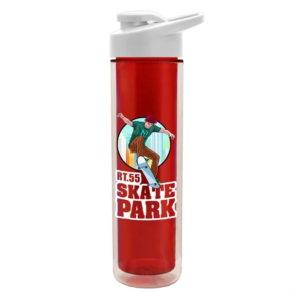16 oz. Double Wall Insulated Bottle with Drink-Thru Lid. Bottle has... from ASI 40480 Koozie Group