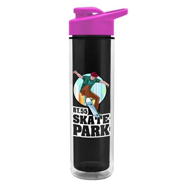 16 oz. Double Wall Insulated Bottle with Drink-Thru Lid. Bottle has... from ASI 40480 Koozie Group