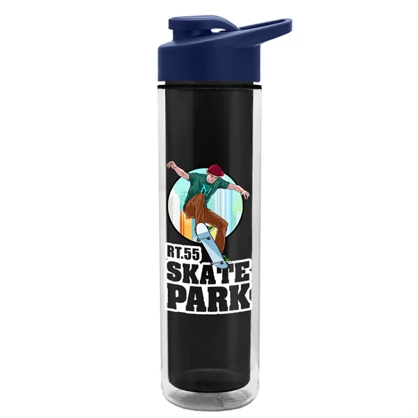 16 oz. Double Wall Insulated Bottle with Drink-Thru Lid. Bottle has... from ASI 40480 Koozie Group
