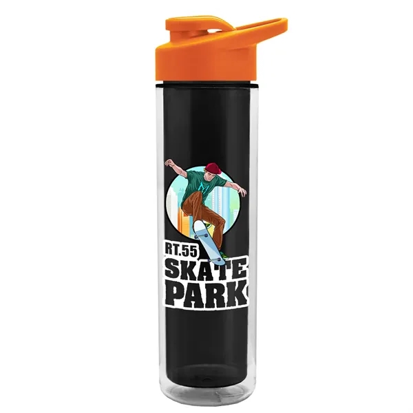 16 oz. Double Wall Insulated Bottle with Drink-Thru Lid. Bottle has... from ASI 40480 Koozie Group