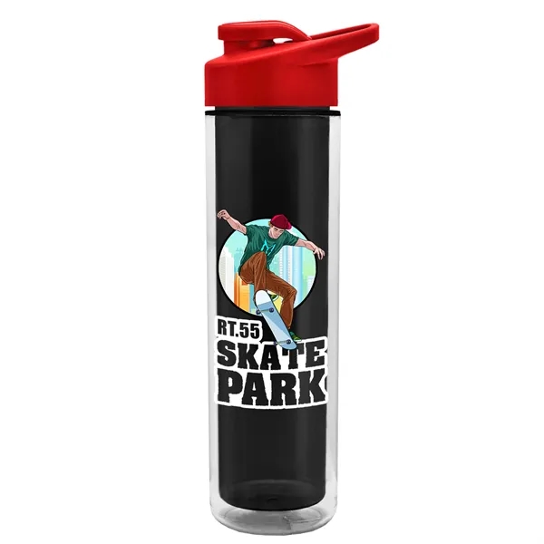 16 oz. Double Wall Insulated Bottle with Drink-Thru Lid. Bottle has... from ASI 40480 Koozie Group