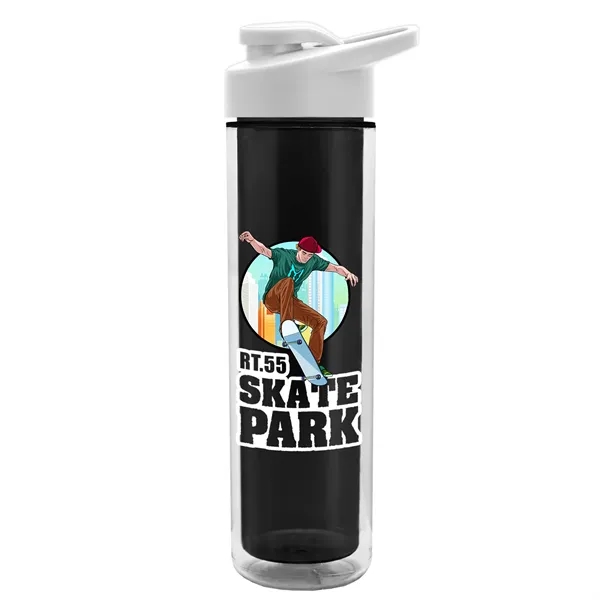 16 oz. Double Wall Insulated Bottle with Drink-Thru Lid. Bottle has... from ASI 40480 Koozie Group