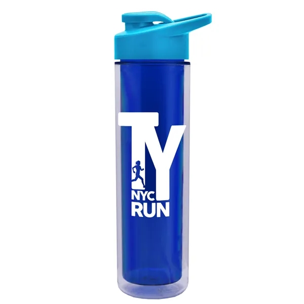 16 oz. Double Wall Insulated Bottle with Drink-Thru Lid. Bottle has... from ASI 40480 Koozie Group
