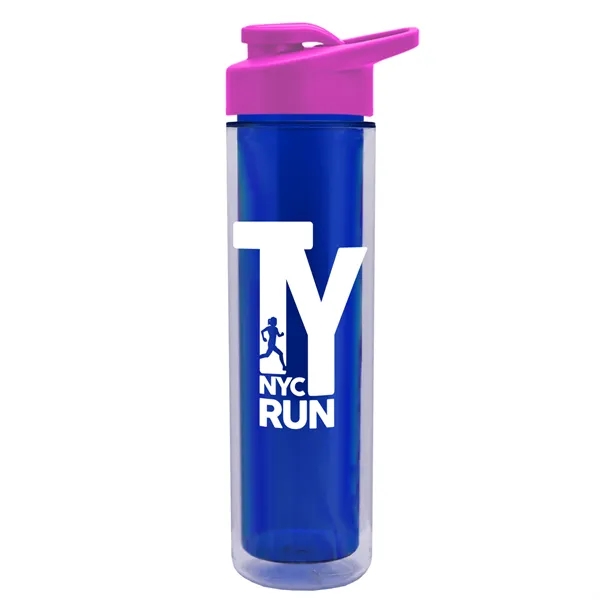16 oz. Double Wall Insulated Bottle with Drink-Thru Lid. Bottle has... from ASI 40480 Koozie Group