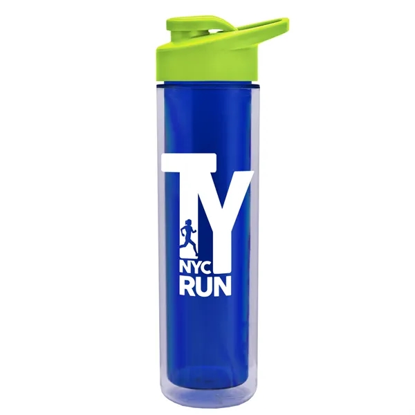 16 oz. Double Wall Insulated Bottle with Drink-Thru Lid. Bottle has... from ASI 40480 Koozie Group