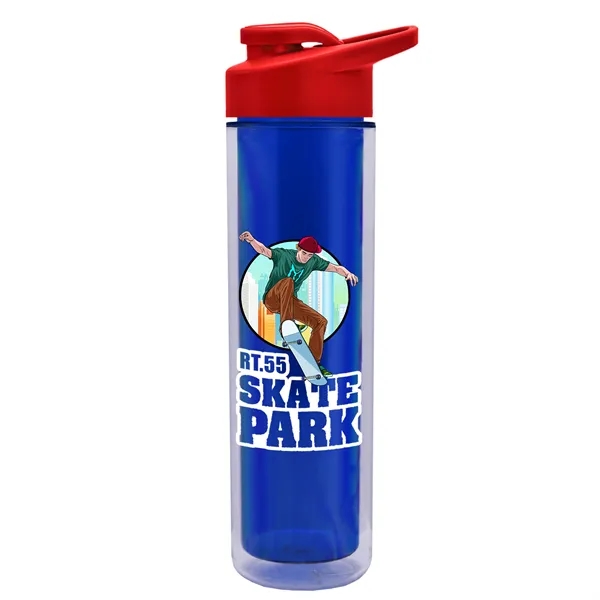 16 oz. Double Wall Insulated Bottle with Drink-Thru Lid. Bottle has... from ASI 40480 Koozie Group