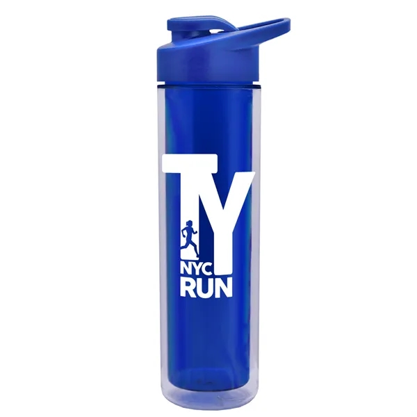 16 oz. Double Wall Insulated Bottle with Drink-Thru Lid. Bottle has... from ASI 40480 Koozie Group