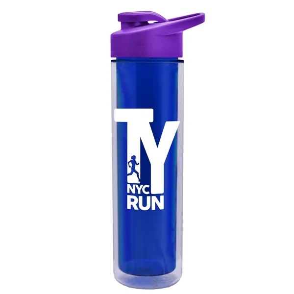 16 oz. Double Wall Insulated Bottle with Drink-Thru Lid. Bottle has... from ASI 40480 Koozie Group