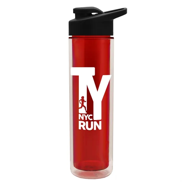 16 oz. Double Wall Insulated Bottle with Drink-Thru Lid. Bottle has... from ASI 40480 Koozie Group