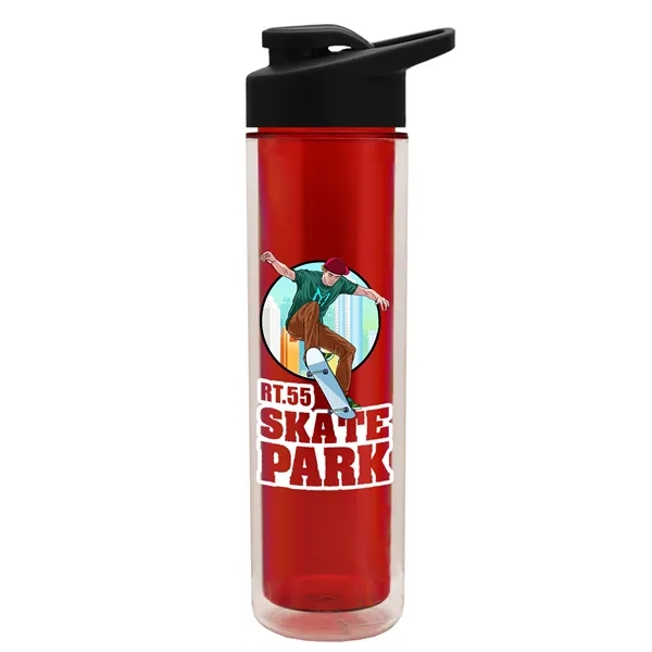 16 oz. Double Wall Insulated Bottle with Drink-Thru Lid. Bottle has... from ASI 40480 Koozie Group